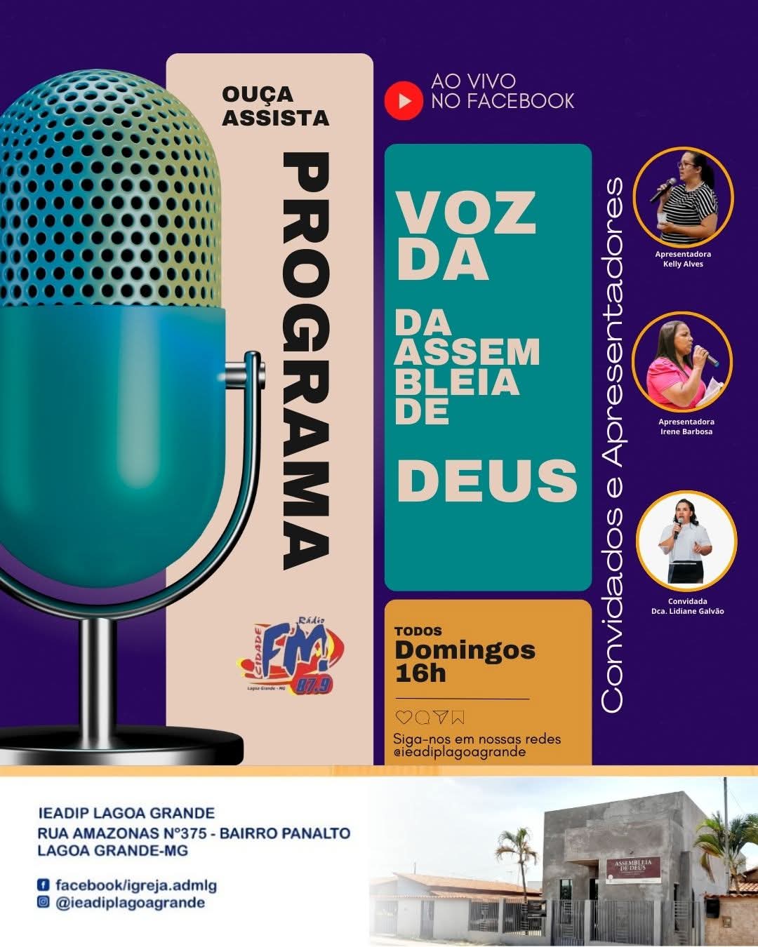 PROGRAMA VOZ DA ASSEMBLEIA DE DEUS!